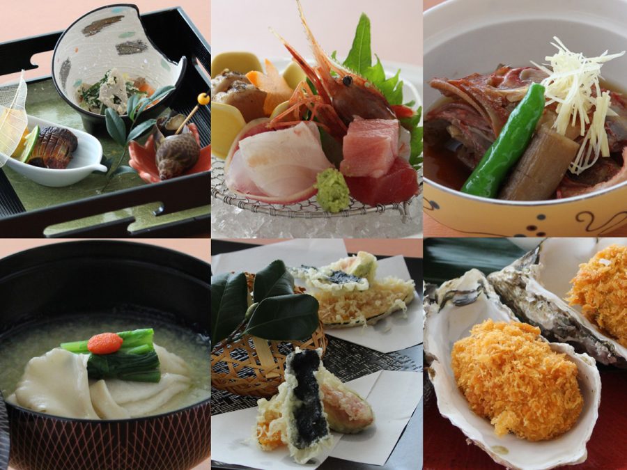 松島センチュリーホテル　夕食会席膳一例