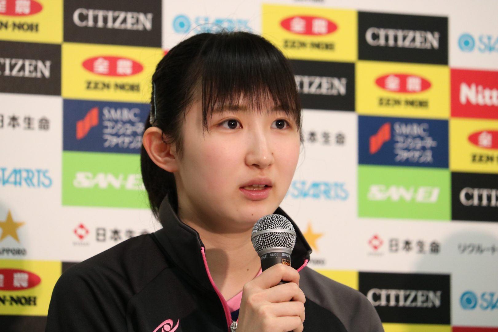 全日本卓球2018 選手会見（4）早田ひな「ベスト８で石川選手と対戦したい」