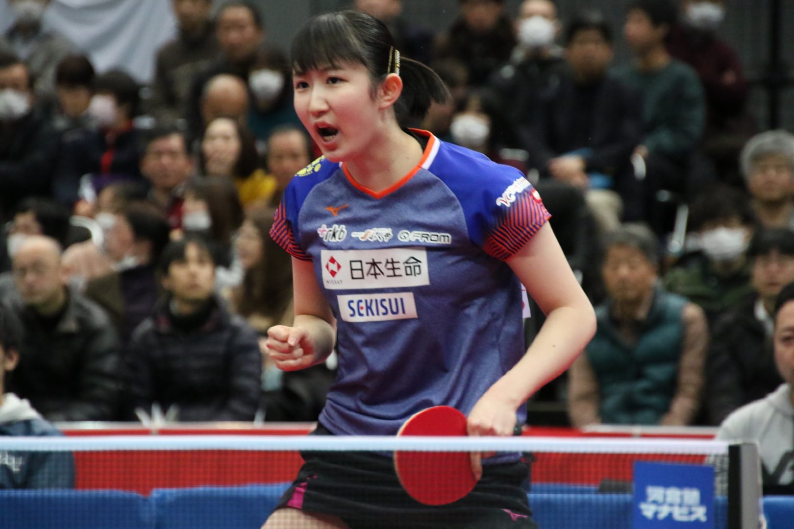 【卓球】早田、鋭いバックハンドでベスト16進出　次戦は石川佳純と＜全日本卓球2019・女子単＞