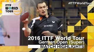 【動画】ステファン・フェゲル VS 丹羽孝希 2016年ドイツオープン ベスト32