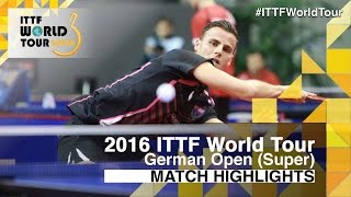 【動画】ティアゴ・アポロニア VS ブラディミル・サムソノフ 2016年ドイツオープン ベスト32
