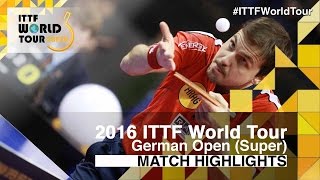 【動画】KOJIC Frane VS ティモ・ボル 2016年ドイツオープン ベスト32