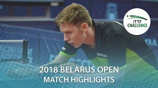 【動画】PLETEA Cristian VS HIPPLER Tobias 2018 ITTFチャレンジ ベラルーシオープン ベスト64