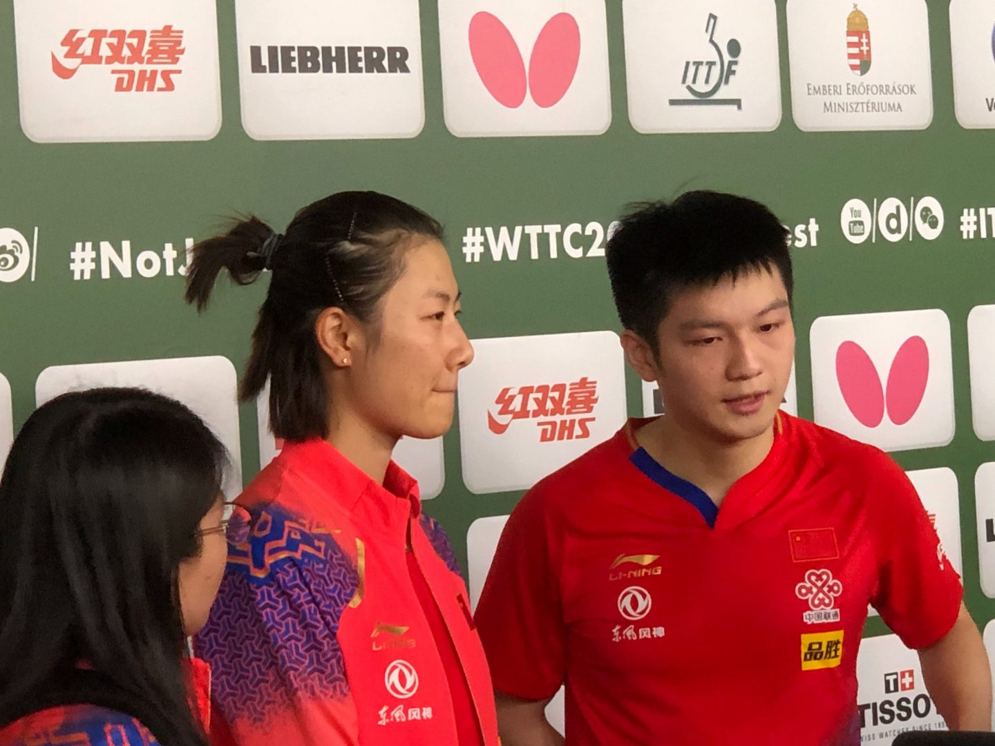 【卓球】世界ランク1位同士の中国混合ペア、初戦快勝＜世界卓球2019＞