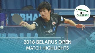 【動画】田中悠太 VS SALEH Ahmed 2018 ITTFチャレンジ ベラルーシオープン ベスト64
