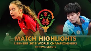 【動画】SU Pei-Ling VS MELAIKAITE Auguste 2019 世界選手権