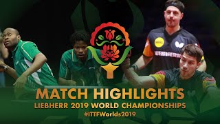 【動画】アルナ・OMOTAYO Olajide VS ティモ・ボル・パトリック・フランチスカ 2019 世界選手権 ベスト64