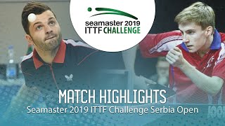 【動画】ROLLAND Jules VS LUPULESKU Lorencio ITTFチャレンジ・セルビアオープン