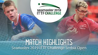 【動画】DE NODREST Leo VS TEPIC Pero ITTFチャレンジ・セルビアオープン