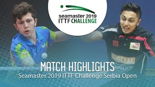 【動画】AHMADIAN Amin VS DANI Mudit ITTFチャレンジ・セルビアオープン