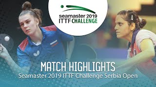【動画】SHADRINA Daria VS SAHASRABUDHE Pooja ITTFチャレンジ・セルビアオープン