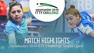 【動画】KHUSSEINOVA Gulchekhra VS JOKIC Tijana ITTFチャレンジ・セルビアオープン