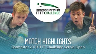 【動画】MEISSNER Cedric VS CHEN Shuainan ITTFチャレンジ・セルビアオープン ベスト32