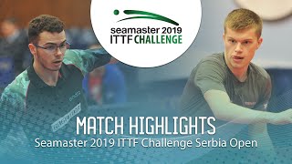 【動画】DE NODREST Leo VS REMBERT Bastien ITTFチャレンジ・セルビアオープン 決勝