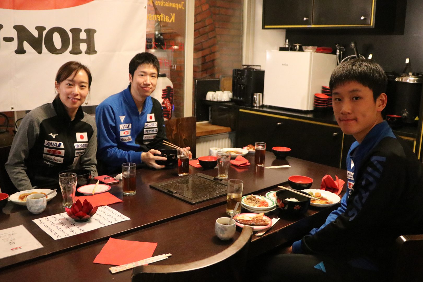 水谷隼「すごくありがたい」　全農、卓球日本選手団を“和食”でサポート