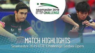 【動画】アファナドール VS 田中悠太 ITTFチャレンジ・セルビアオープン 準々決勝