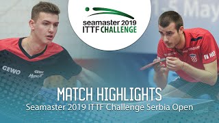 【動画】PUCAR Tomislav VS KATSMAN Lev ITTFチャレンジ・セルビアオープン ベスト16