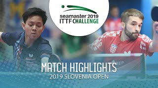 【動画】パダサーク VS CIPIN Filip 2019 ITTFチャレンジ・スロベニアオープン
