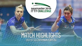 【動画】DIACONU Adina VS LIU Qi 2019 ITTFチャレンジ・スロベニアオープン