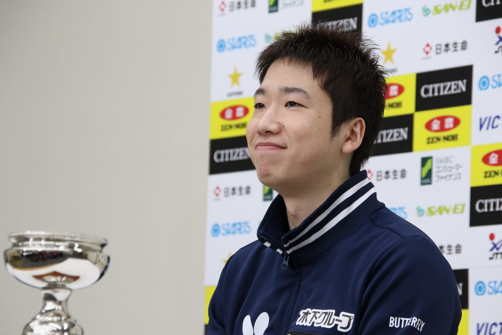 水谷隼、歴代最多8回目のダブルス栄冠へ「優勝して気持ちよく終わりたい」＜全日本卓球2020＞
