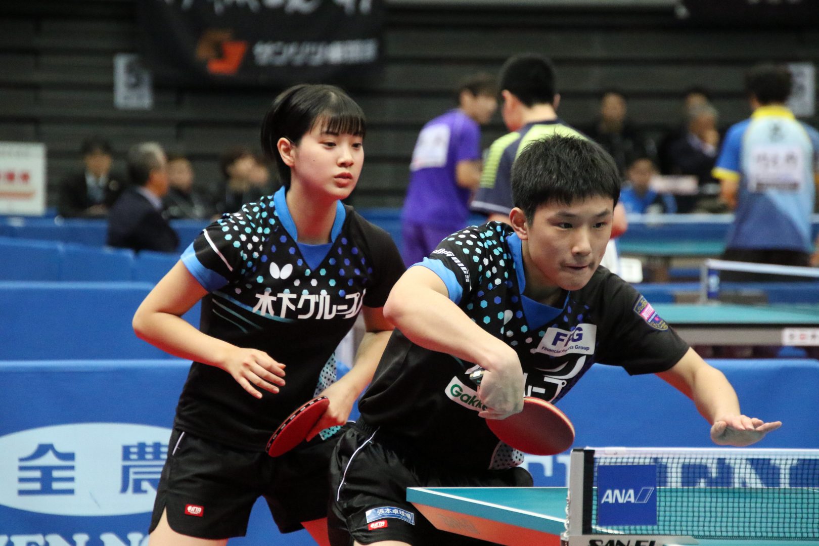 張本/長﨑、4強入り　「連携と個の力を使って勝ちたい」と意気込み＜全日本卓球2020＞