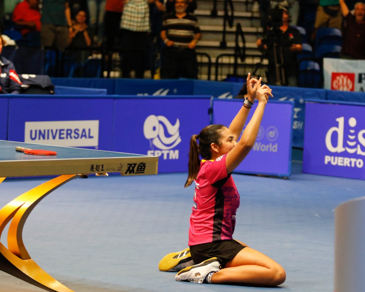 写真：優勝を果たしたプエルトリコのアドリアーナ・ディアス/提供：ittfworld