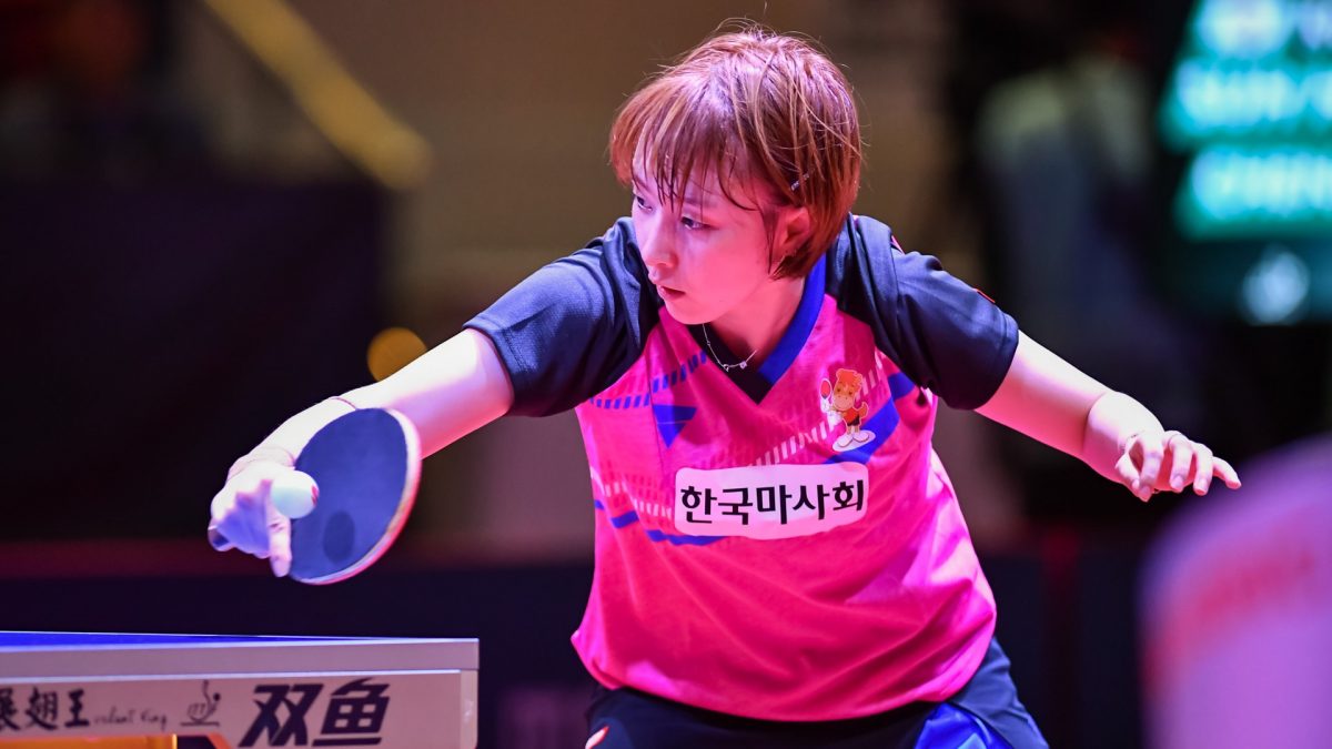 “韓国の女神”徐孝元、しゃもじ卓球で鮮やかなプレー披露