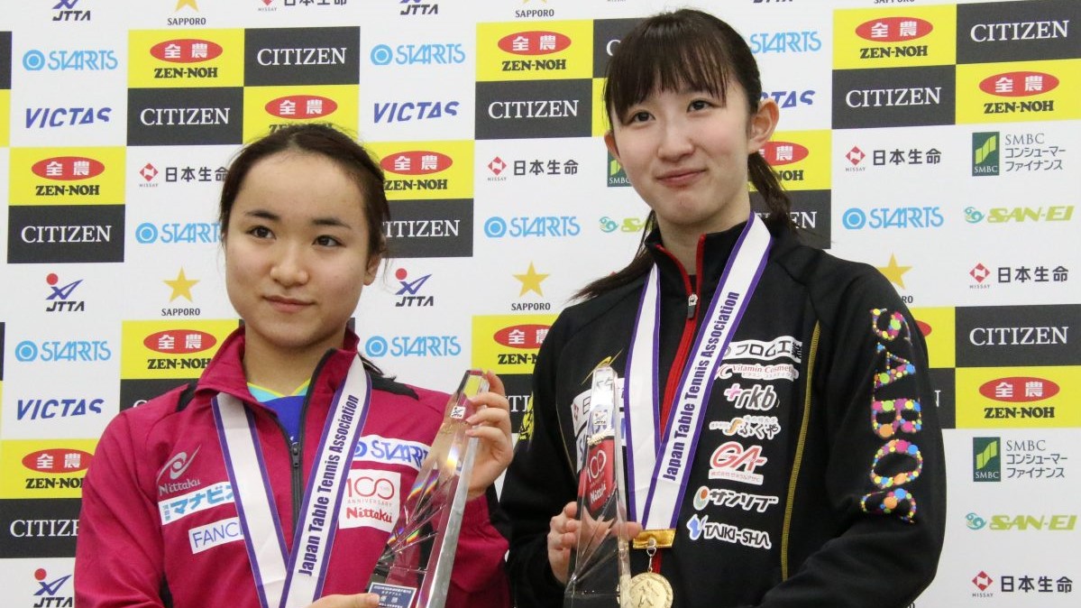卓球全日本、今年度はダブルス3種目を開催せず