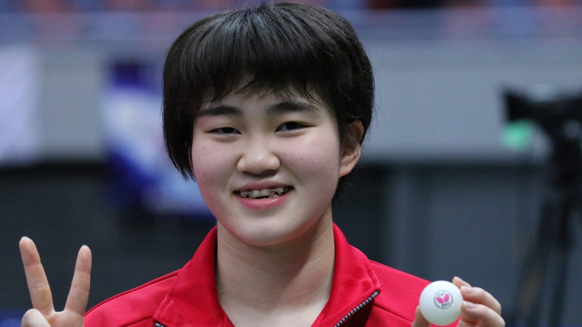 卓球全日本ジュニア女子　高1・大藤沙月が2連覇「世界で活躍できるように」