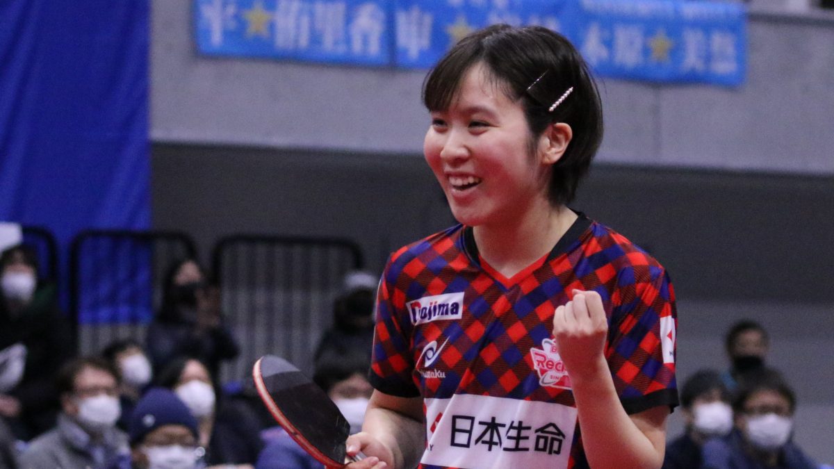 平野美宇、大激戦制す　勝負の行方はビクトリーマッチへ＜Tリーグファイナル女子＞