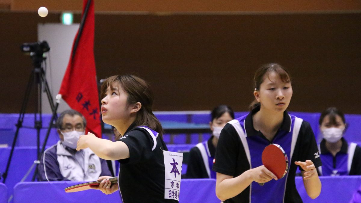 同志社大、早稲田大などがまず1勝　インハイ複女王もデビュー＜全日本大学総合卓球選手権＞