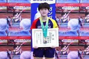 インターハイ女子シングルス準優勝に終わった大藤沙月