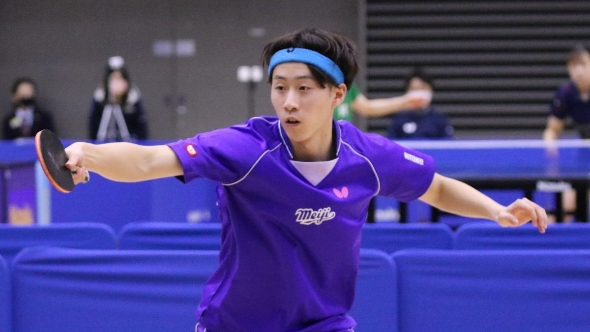 ベスト64出揃う　明治大は10選手が勝ち残る　男子シングルス2回戦結果＜卓球・全日学＞