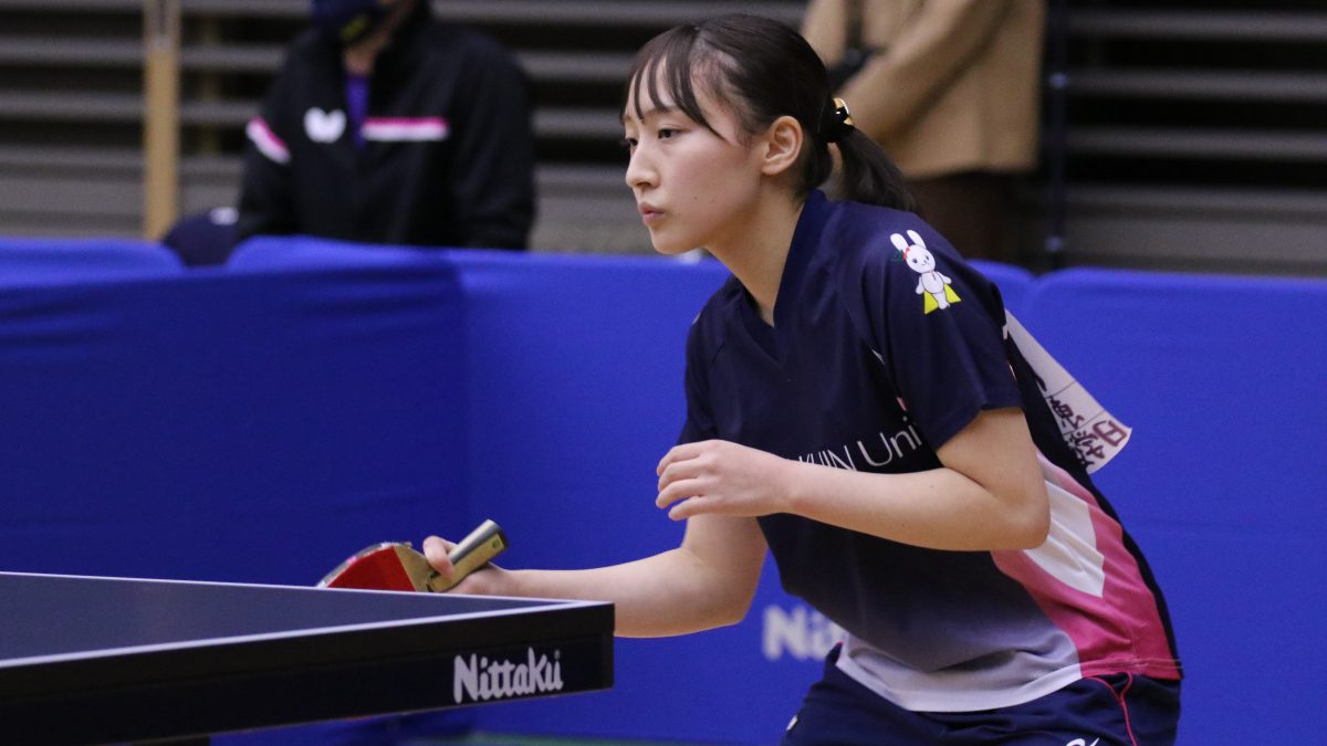 國學院大・阿部、単複でランク入り決める　女子シングルス4回戦結果＜卓球・全日学＞