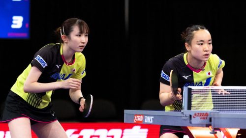 写真：伊藤美誠・早田ひなペア/撮影：ラリーズ編集部