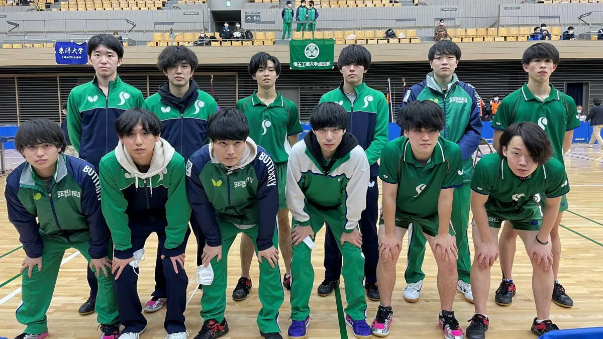 専修大、男子一部6戦全勝で優勝　2019年秋季以来のリーグ戦＜卓球・関東学生秋季リーグ＞