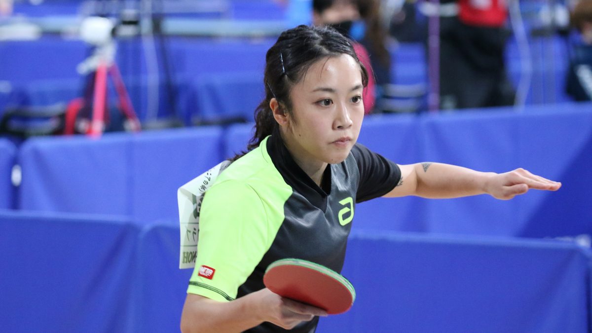 沖縄から出場の森薗美月、大学生下し3回戦へ＜全日本卓球2022女子単2回戦①＞