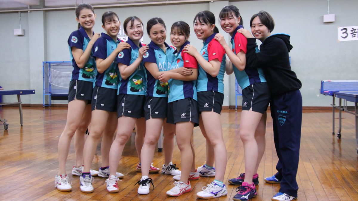 8人中5人が全国ランク経験者　一般入試の選手も所属する青山学院大学女子卓球部に潜入