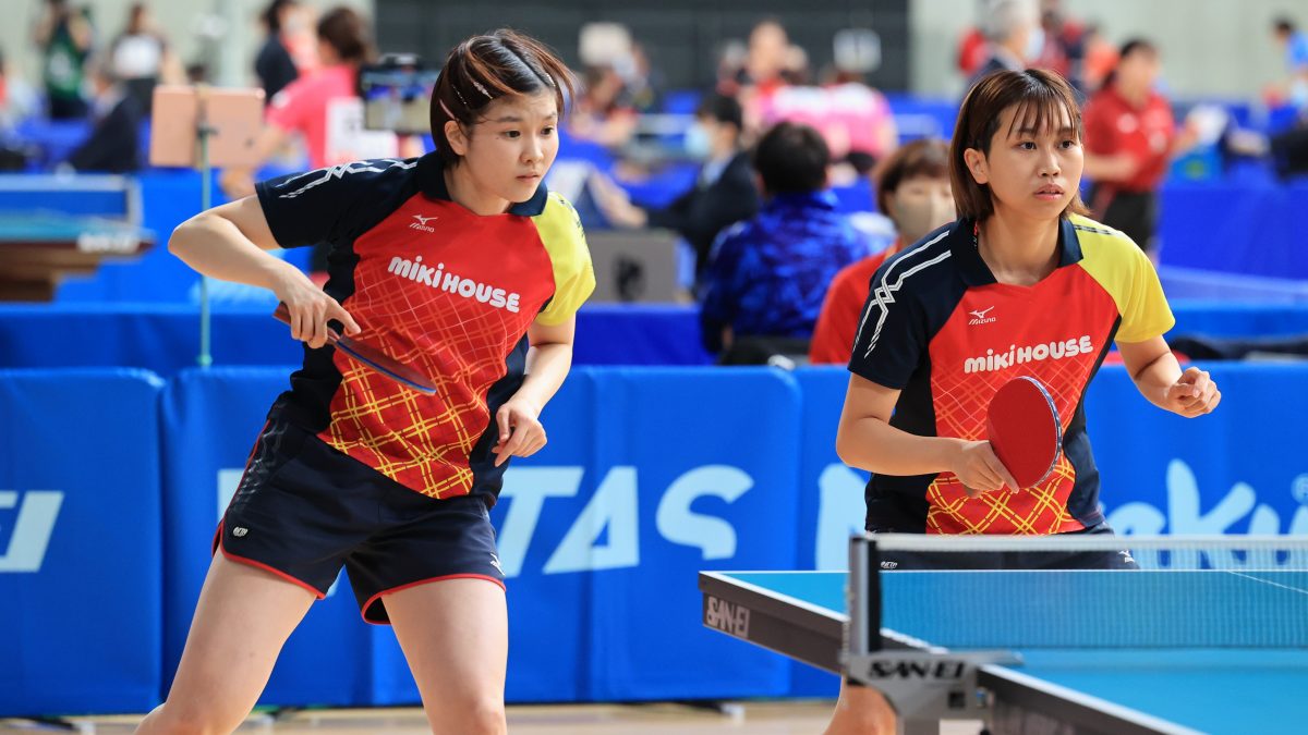 佐藤/橋本ペア、ノーシードからベスト8　次戦は伊藤/早田ペア＜全日本卓球2022女子複5回戦＞