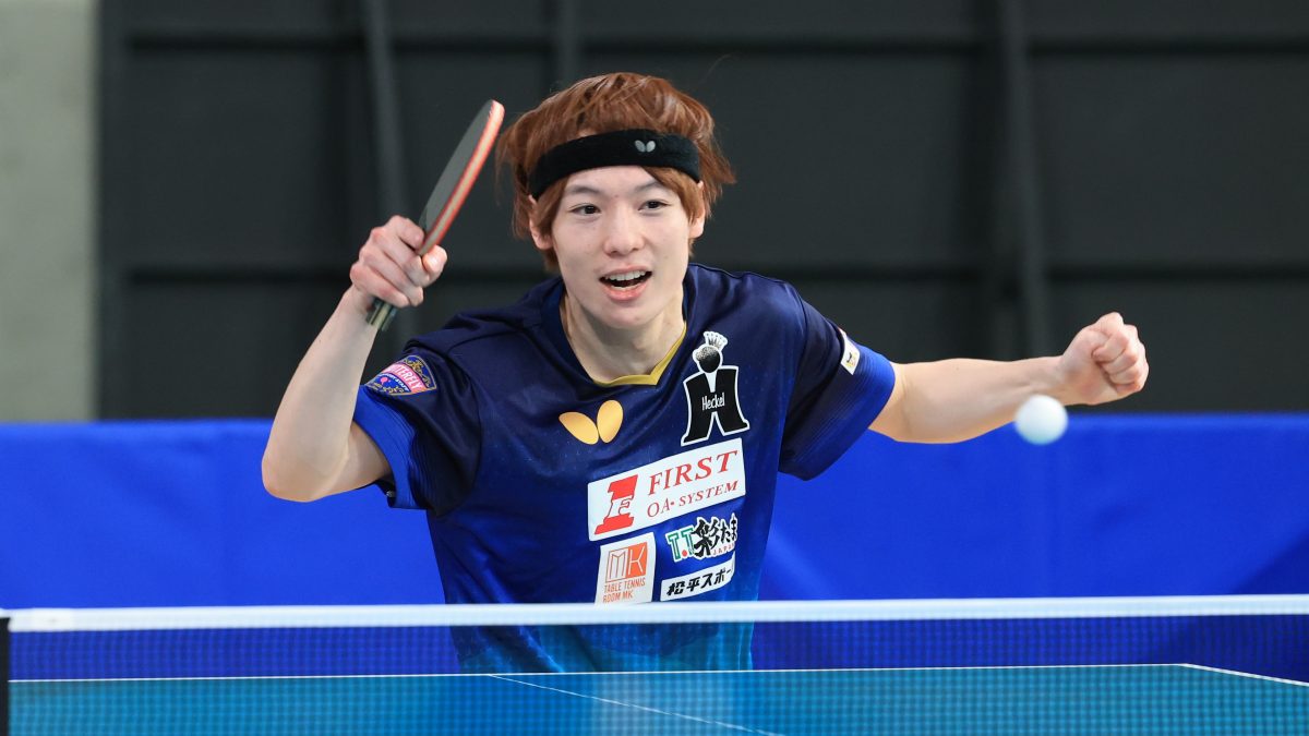 元日本代表・松平健太、4年ぶりのベスト8＜全日本卓球2022男子単6回戦＞