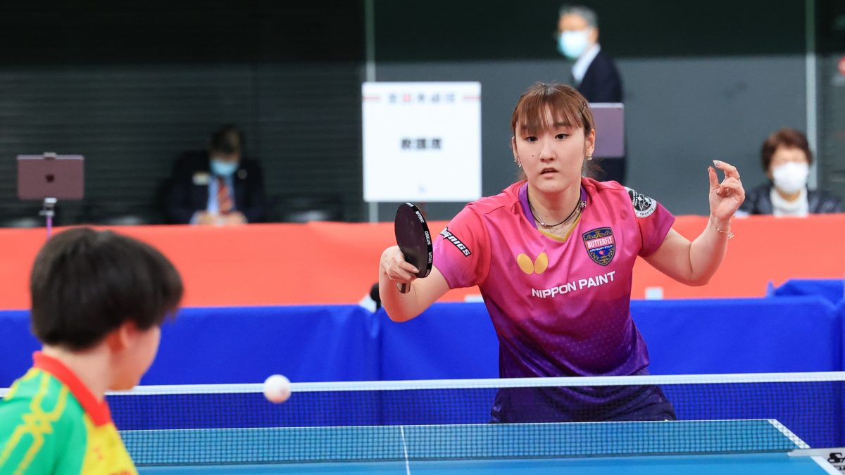 加藤美優「ここで波に乗れるように」　大藤に勝利で自身初の4強＜全日本卓球2022＞