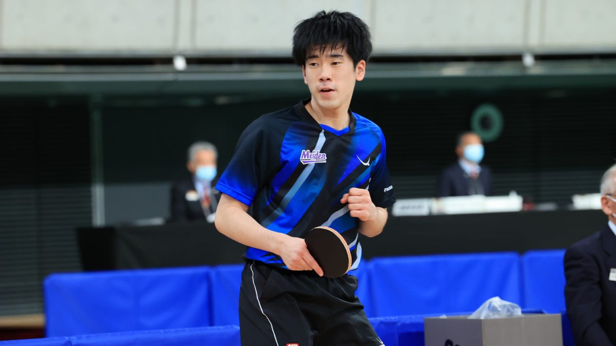 吉山、最終目標は「世界で金メダル」　ジュニア男子単で2度目の優勝＜全日本卓球2022＞