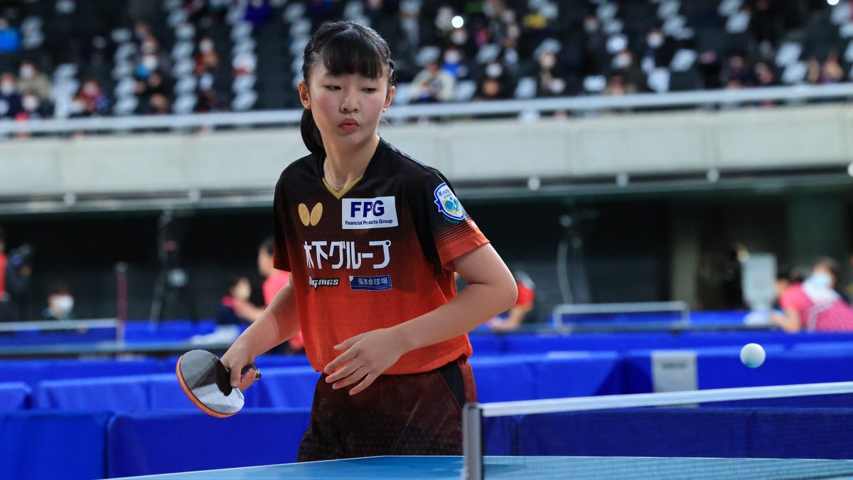 張本美和、4種目での上位進出目指す「自分が向かっていく気持ちを忘れずに」＜全日本卓球2022＞