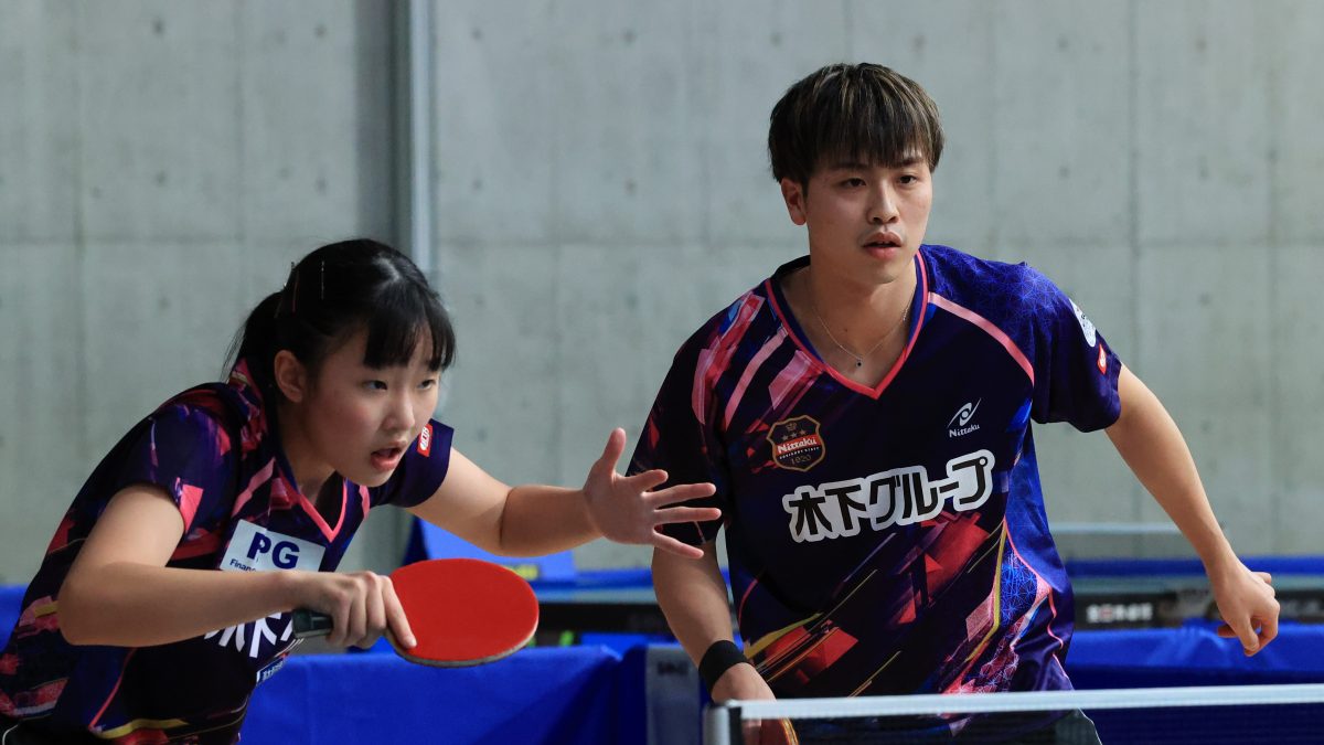 張本美和との13歳ペアで4強　田添健汰、年下と組むコツは“気を使われないこと”＜全日本卓球2022＞