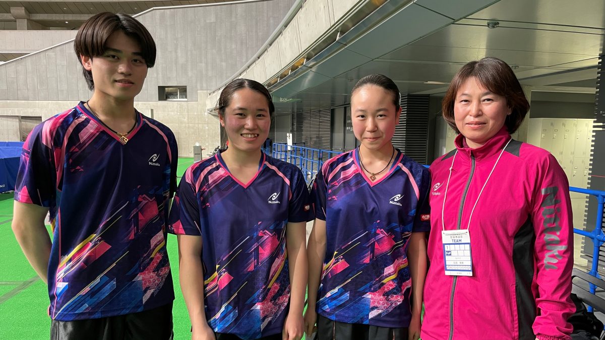 鳥取から3姉弟で出場　ベンチに入った母「連れてきてくれてありがとう」＜全日本卓球2022＞