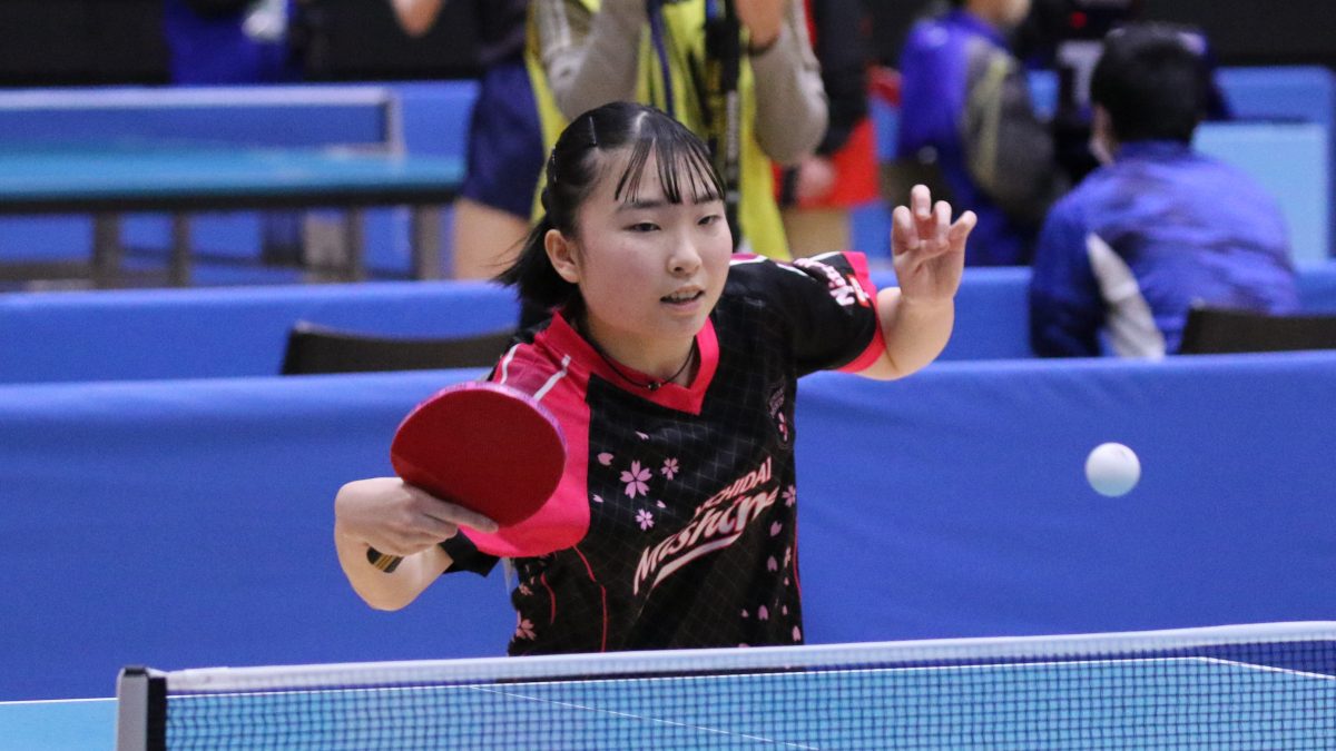 日大三島・一杉、2戦2勝で予選突破　女子シングルス予選リーグ結果①＜全国高校選抜卓球大会＞