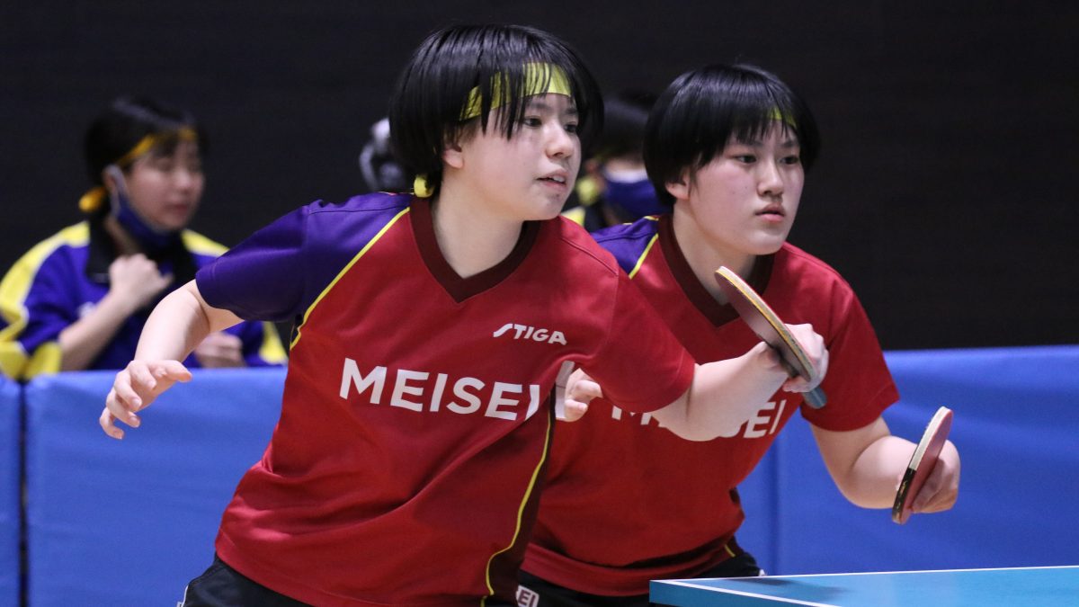 “左左”ダブルスも活躍　女子予選B、C、F、Gリーグ3・4試合目結果＜全国高校選抜卓球大会＞