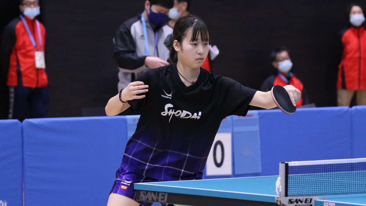 決勝は千葉商大附・下山 vs  伝習館・吉住＜全国高校選抜卓球大会・女子シングルス準決勝＞