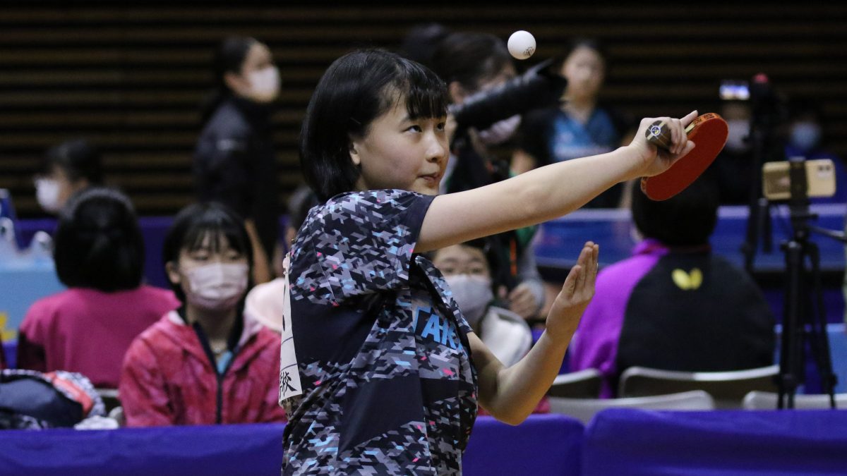 名経大高蔵中、横浜隼人中など強豪校快勝　女子予選E～Hブロック第1、2試合結果＜全国中学選抜卓球大会＞