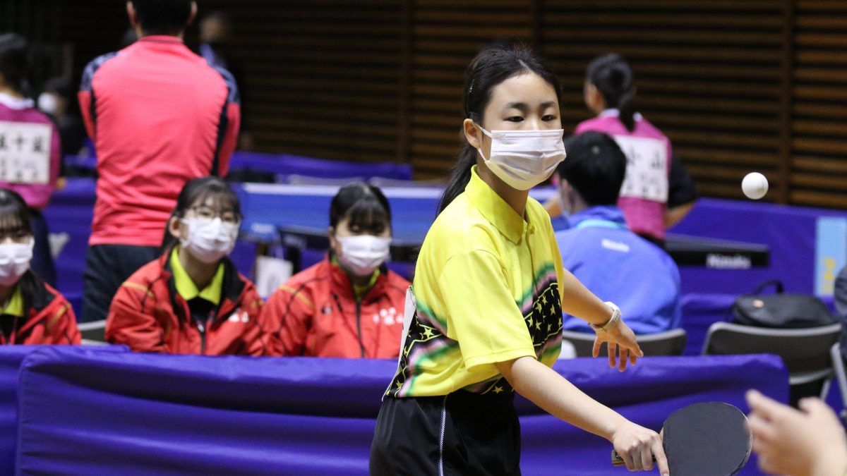 吉江、帝塚山が熱戦を制し決勝進出　女子団体2位トーナメント準決勝＜全国中学選抜卓球大会＞